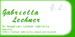 gabriella lechner business card